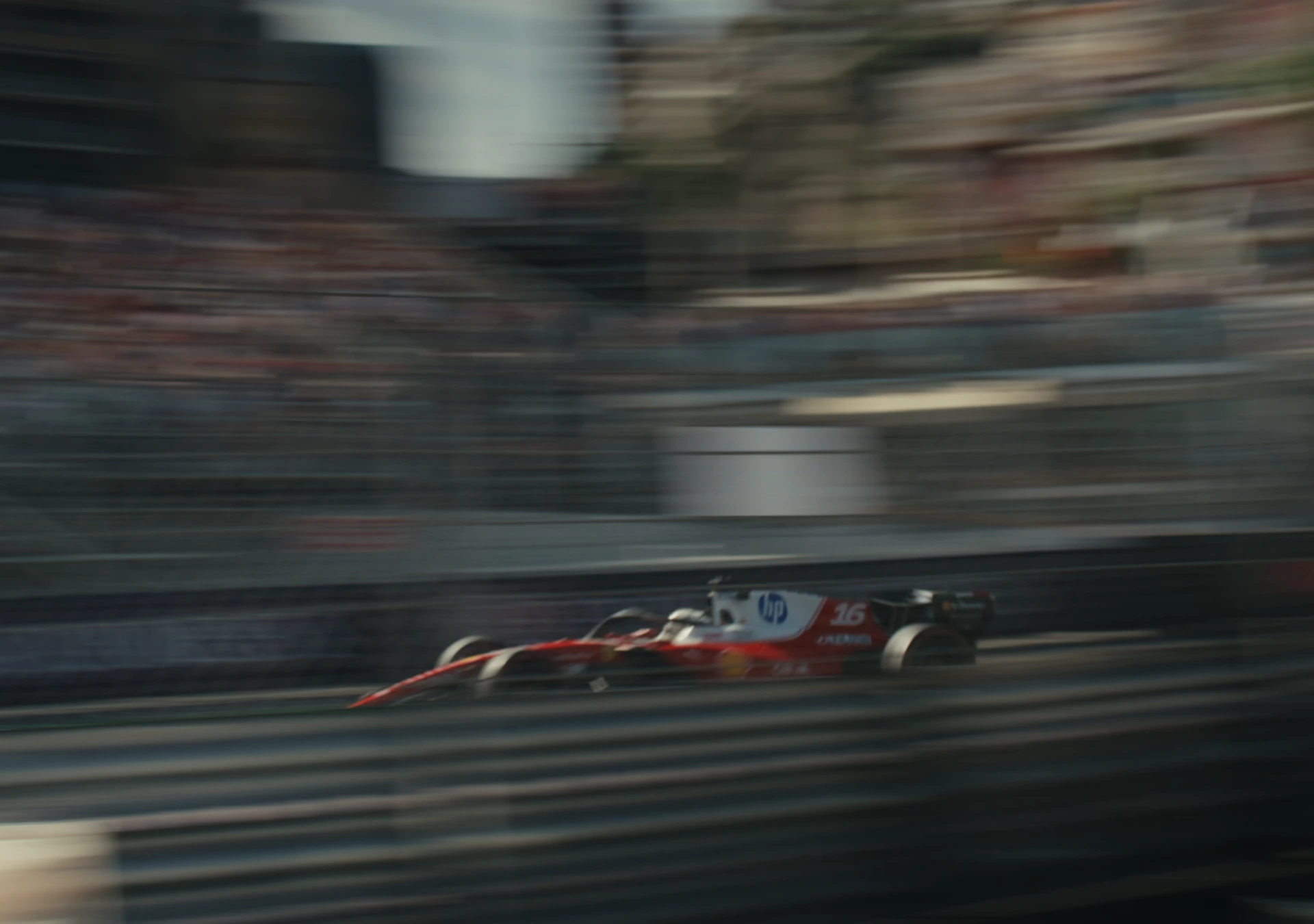 Monoposto di Formula 1 sul circuito di Monaco, fotogramma originale dal nostro film